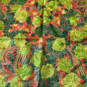 Thai Silk Floral Patterned Scarf